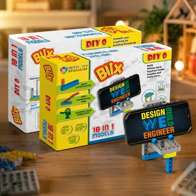 Конструктор поліпропіленовий, розвиваючий Blix Тримач 25 елементів-10 моделей