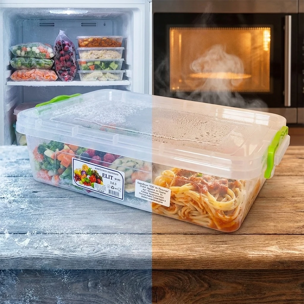 Контейнер для харчових продуктів (7 л.) прозорий №5, AL plastik