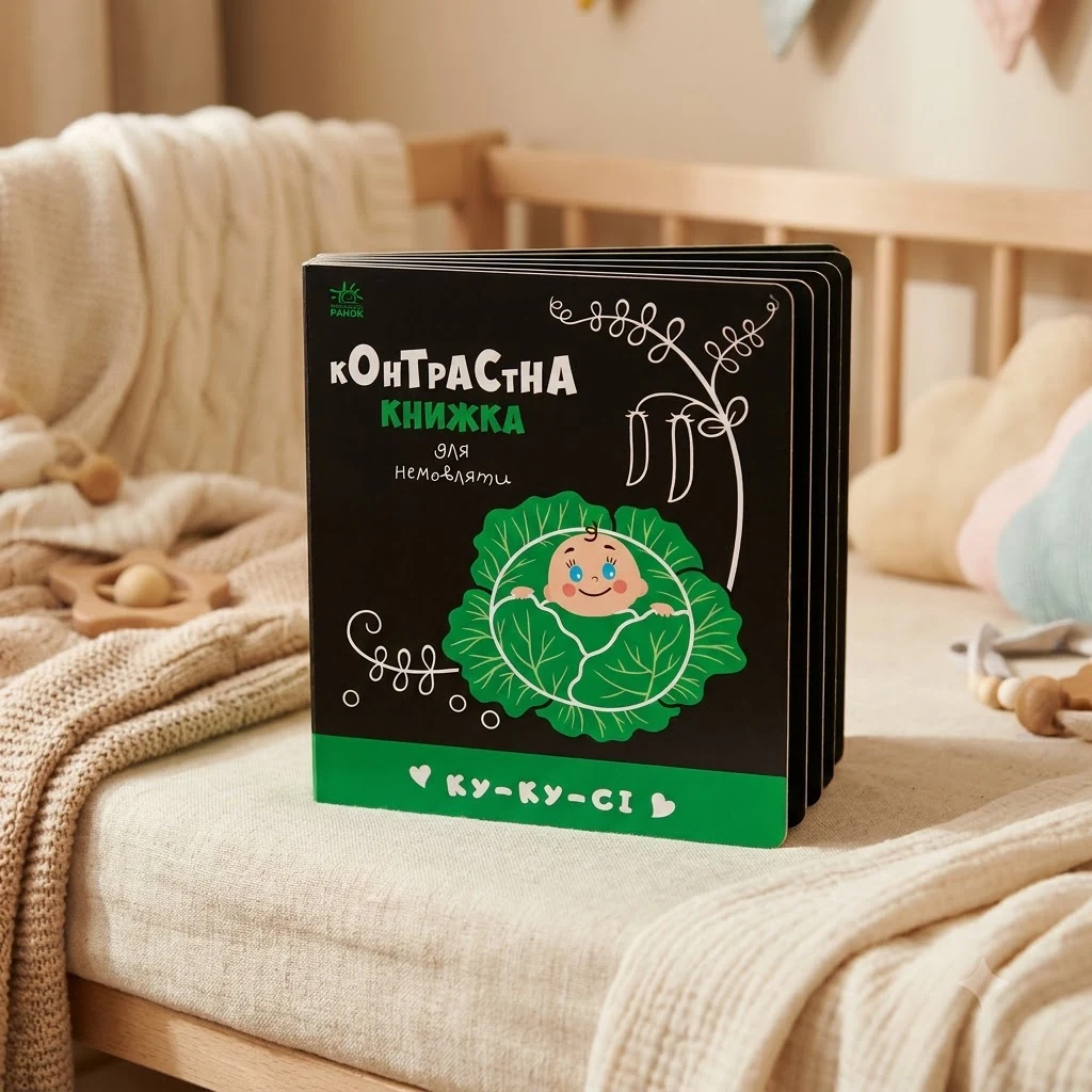Контрасна книжка для немовляти. 0+ Ку-ку-сі