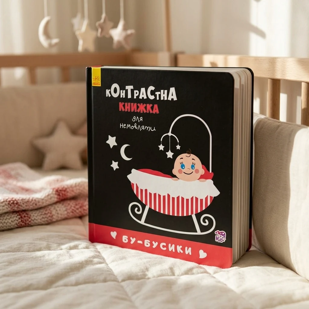 Контрасна книжка для немовляти. Бу-бусики