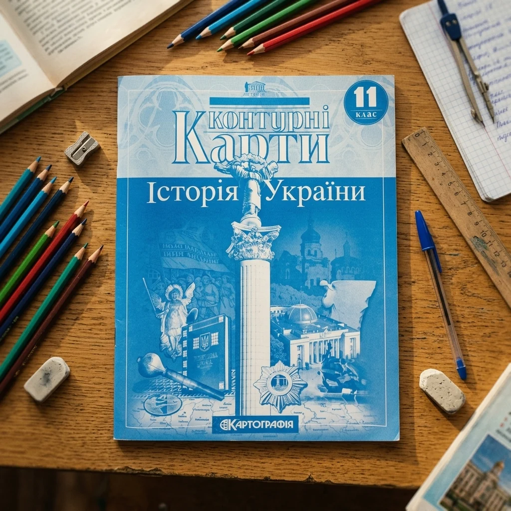 Контурні карти 11 клас "Історія України" , Картографія