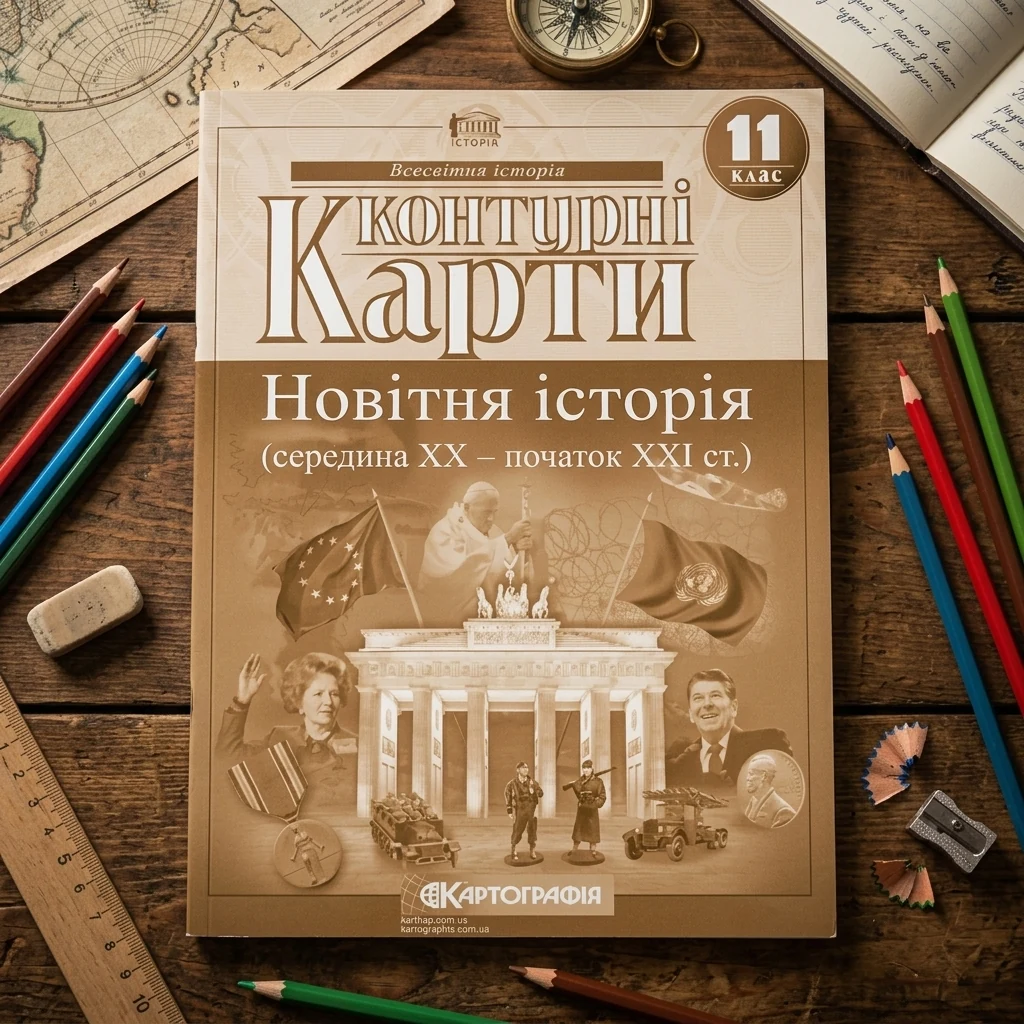 Контурні карти 11 клас "Новітня історія", Картографія