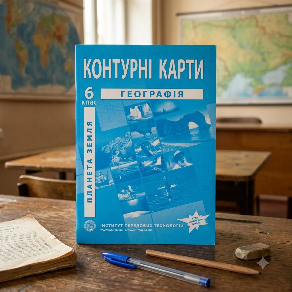 Контурні карти 6 клас Географія "Планета Земля" ІПТ