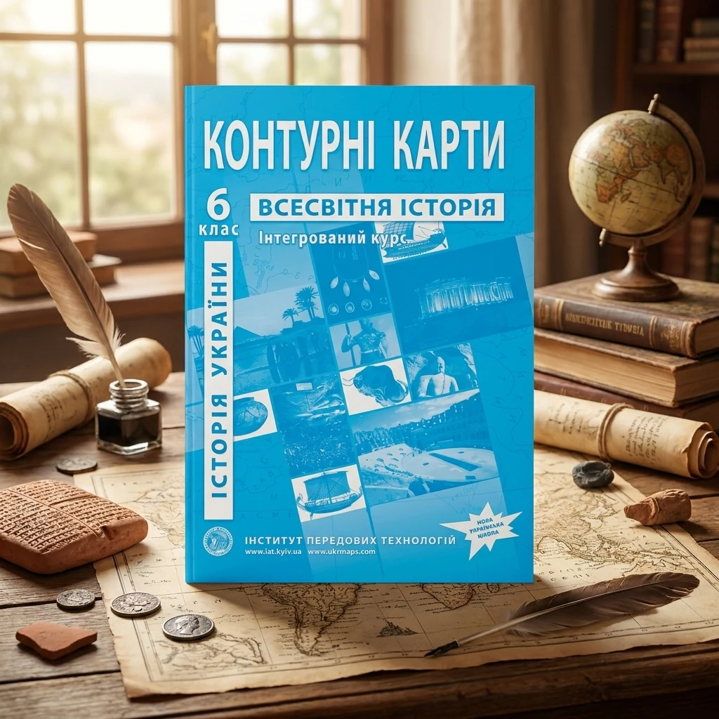 Контурні карти 6 клас "Історія України. Всесвітня історія. Інтегрований курс", ІПТ