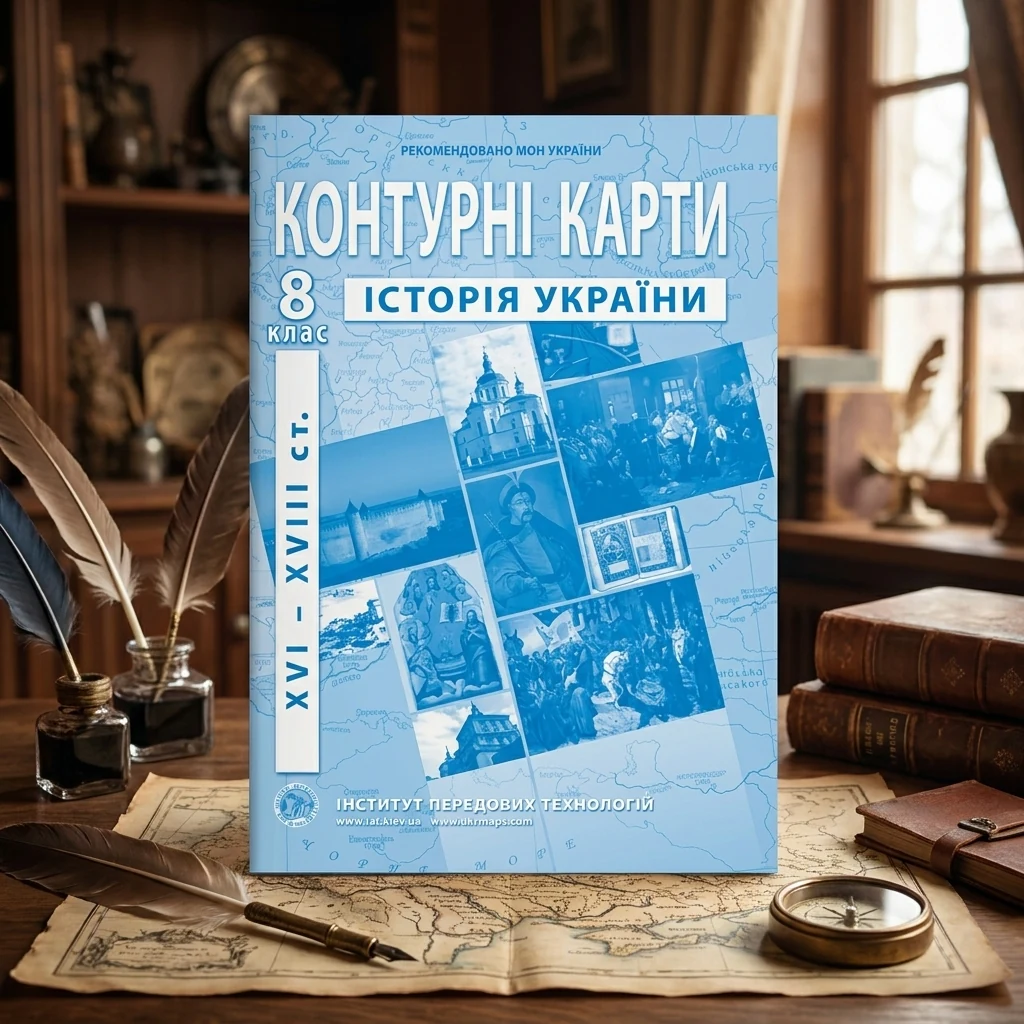 Контурні карти 8 клас "Історія України" , ІПТ