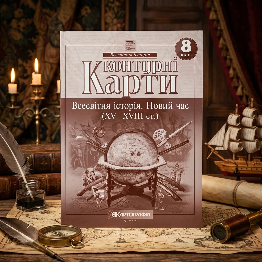Контурні карти 8 клас "Нова історія", Картографія