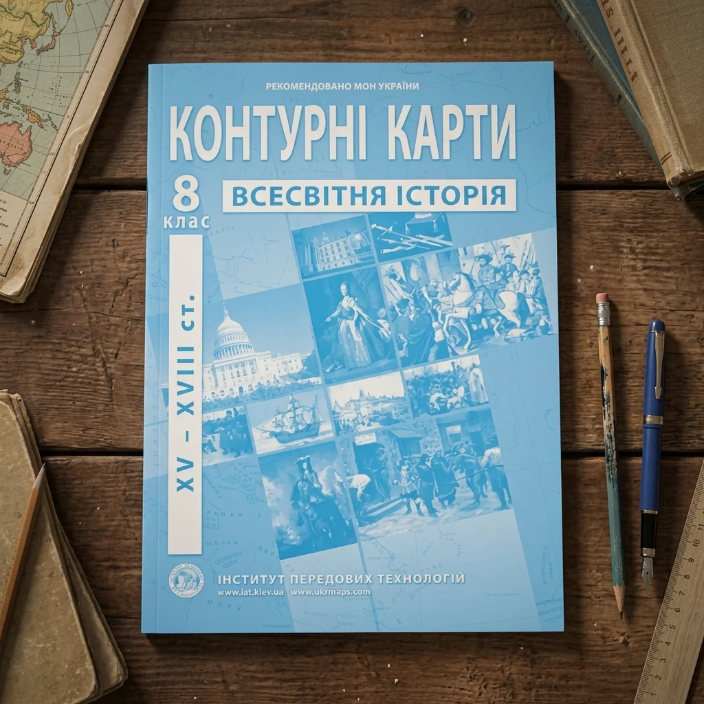 Контурні карти 8 клас "Всесвітня історія", ІПТ