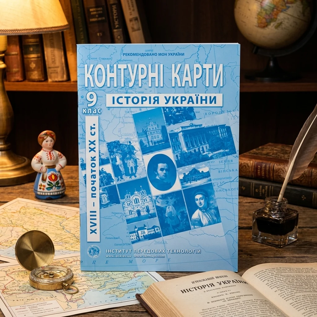 Контурні карти 9 клас "Історія України (XVIII-XIXст)" ІПТ