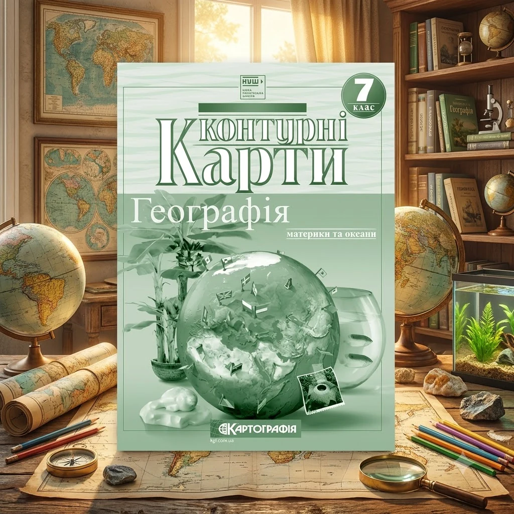 Контурні карти "Географія" 7 клас, Картографія