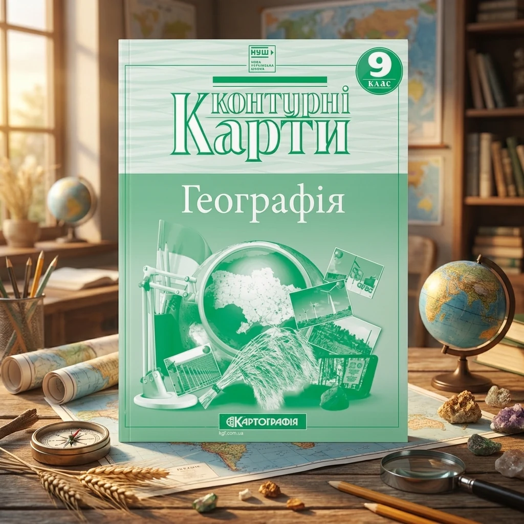 Контурні карти Географія 9 клас, Картографія