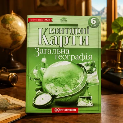 Контурні карти Загальна географiя 6 клас