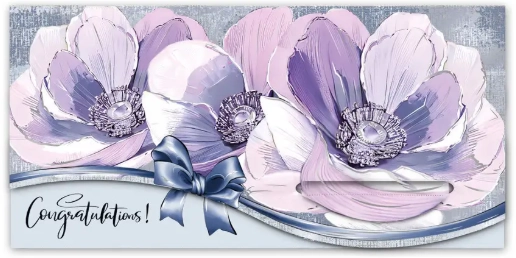 Конверт для грошей Folio К-577 Бузкові квіти170010 — фото 2