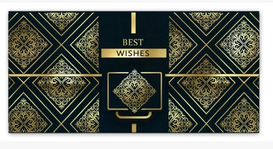 Конверт для грошей Folio К-584 Best wishes чол. — фото 2