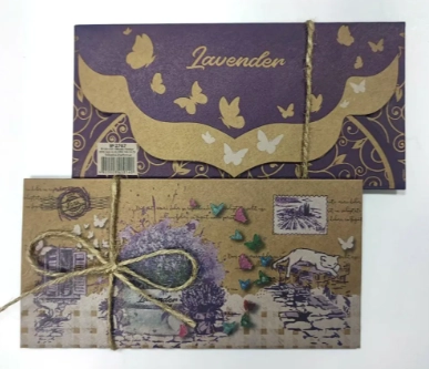 Конверт для грошей крафт Прованс — фото 2