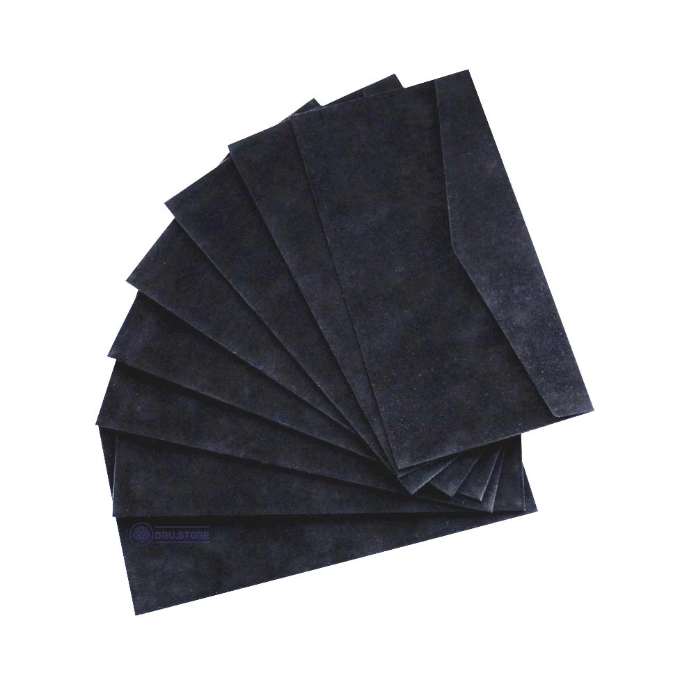 Конверт E65 оксамитовий чорний — фото 2