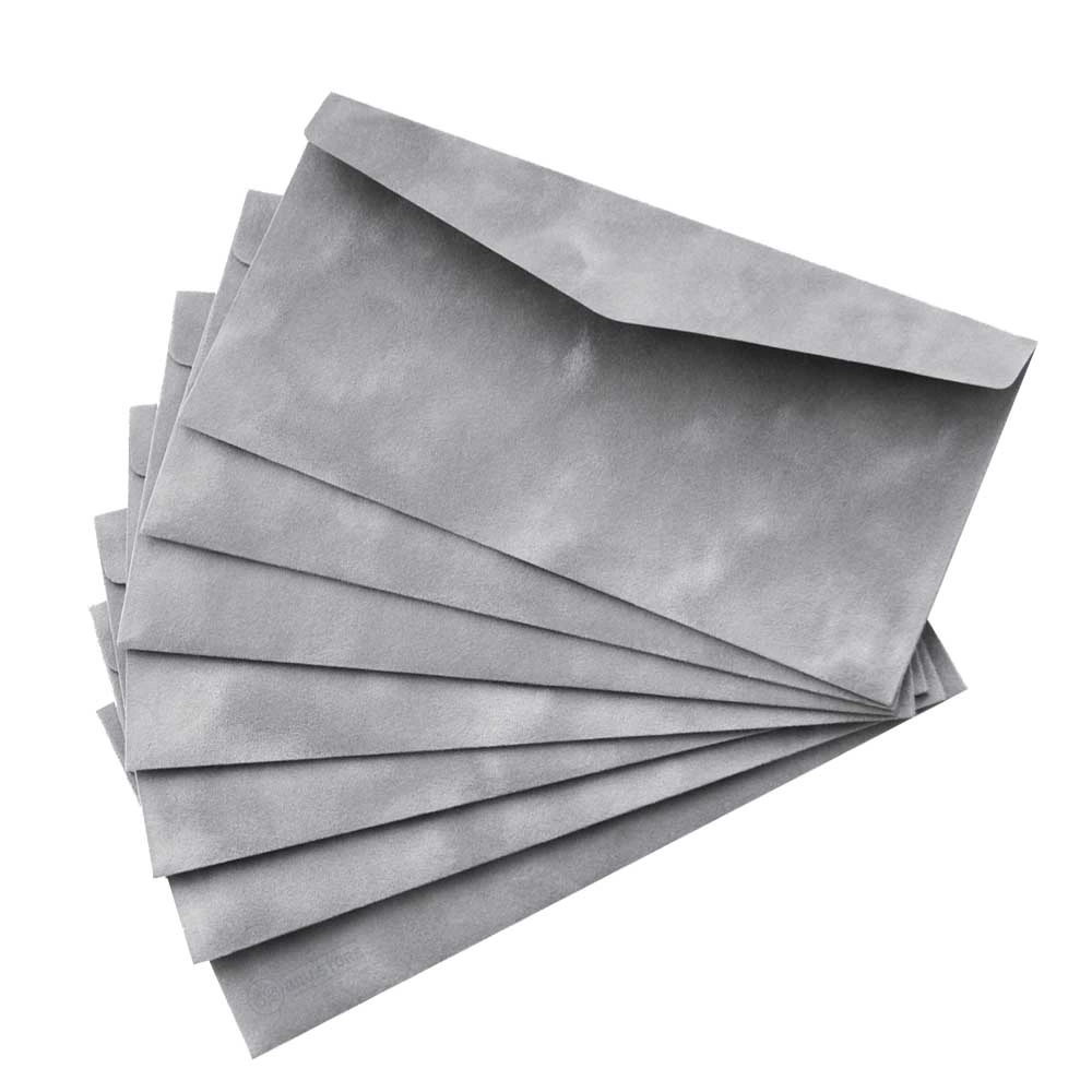 Конверт Е65 оксамитовий сірий — фото 2