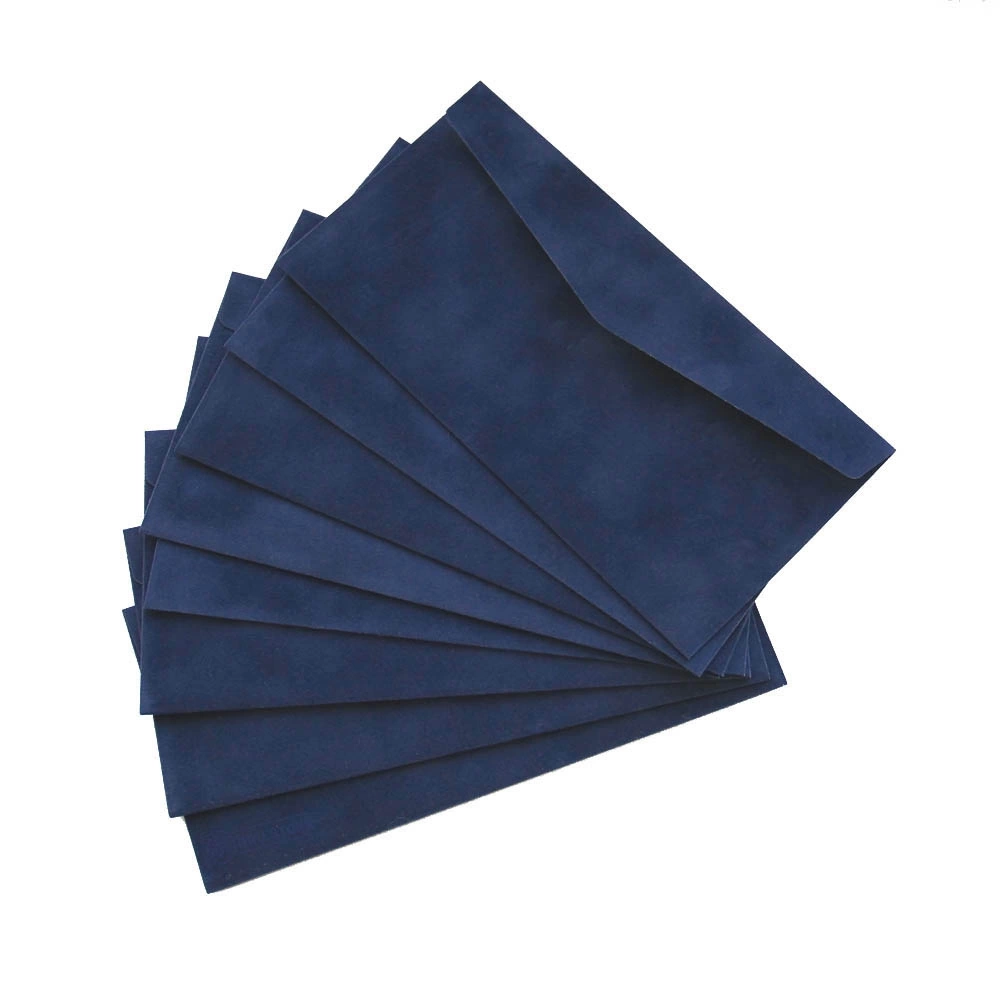 Конверт E65 оксамитовий темно-синій — фото 2