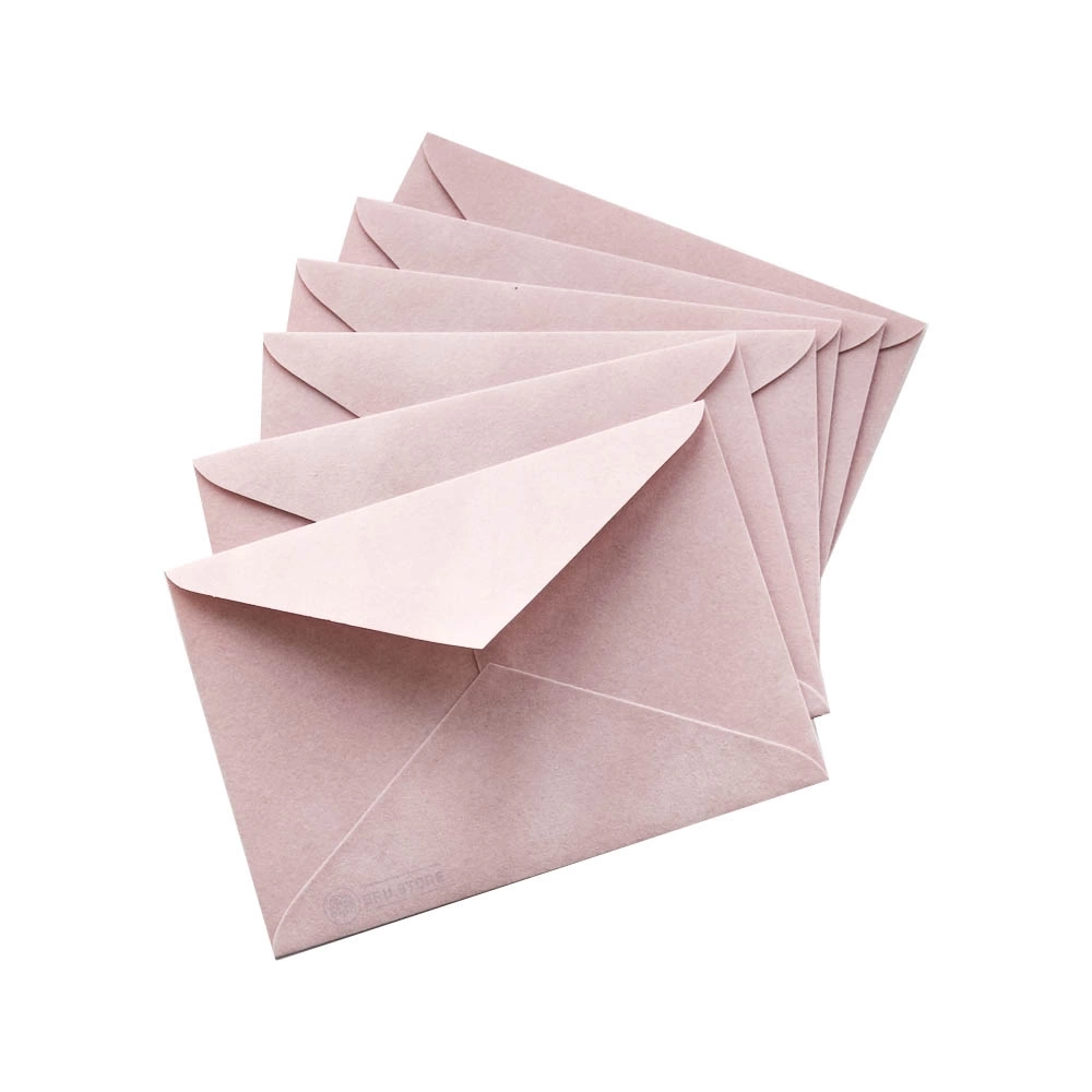 Конверт С5 оксамитовий рожевий — фото 2