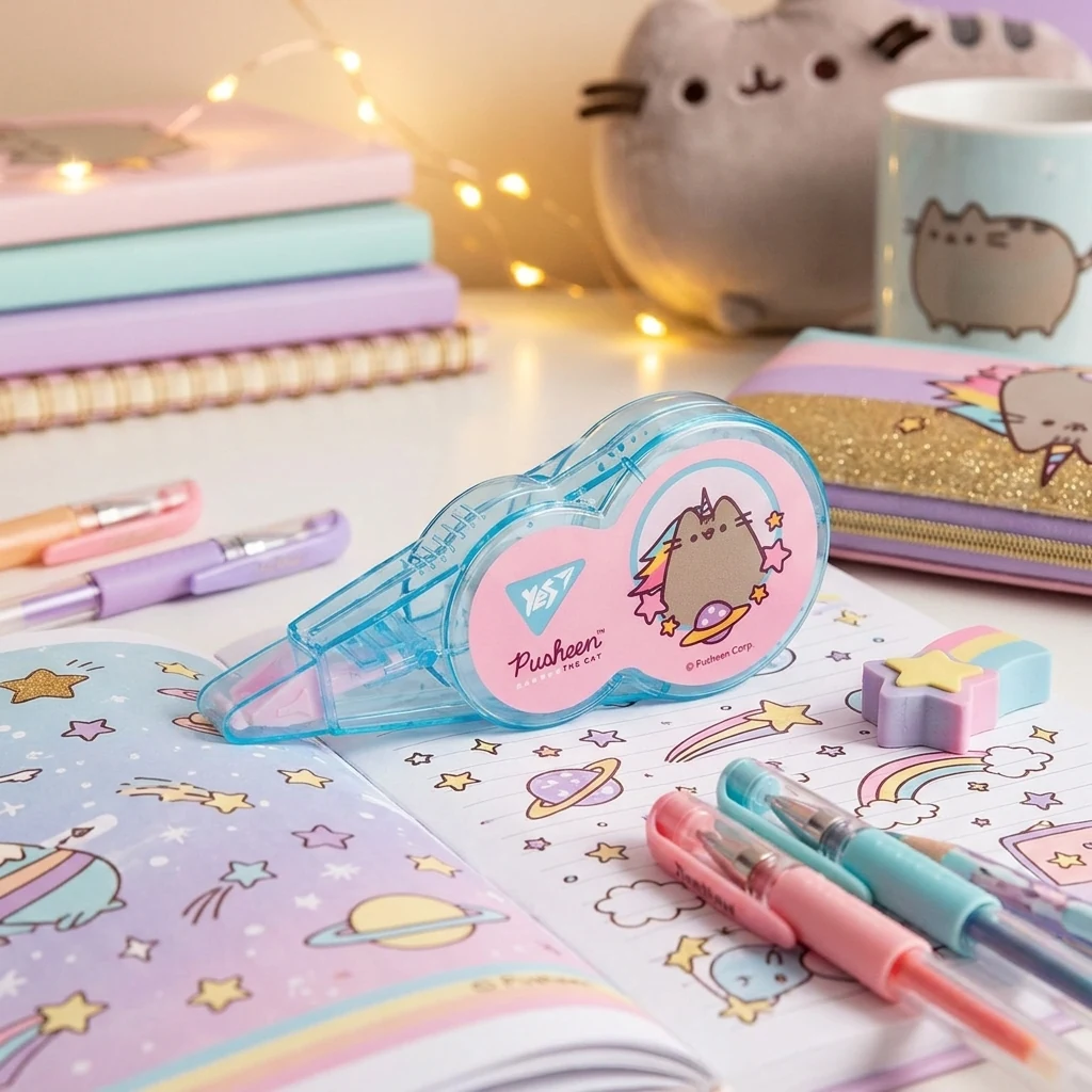 Коректор стрічка 5 мм * 6 м YES "Pusheen"