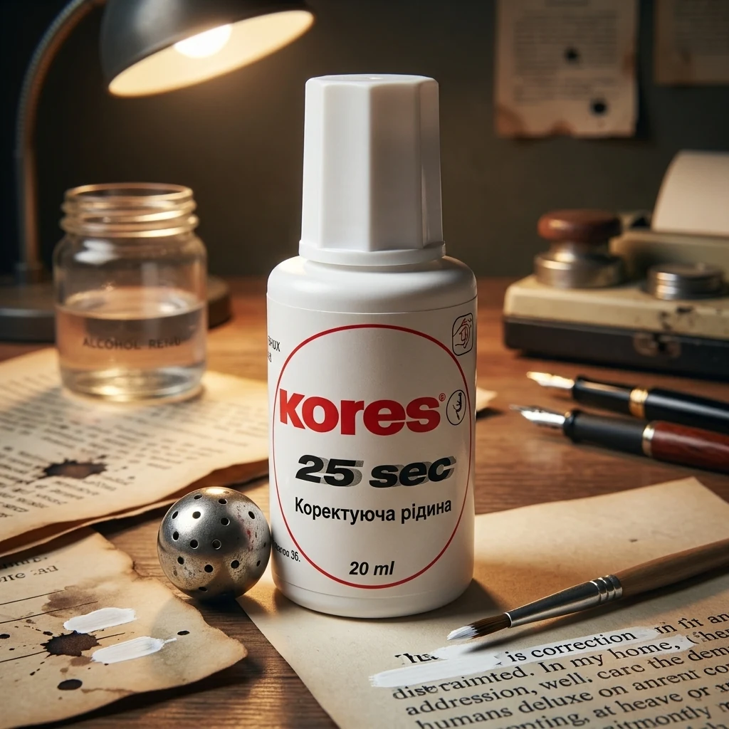 Коректор з пензликом 20 мл "Kores"
