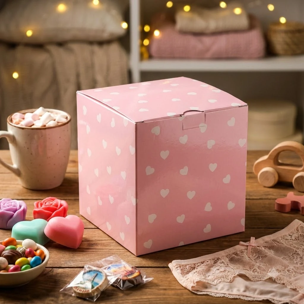 Коробка подарункова Для чашки рожева WonderPack М0017-о21