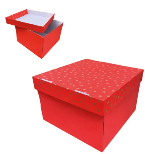 Коробка подарункова "Квадрат" крафт 30*30*20 см