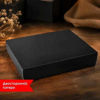 Коробка подарункова Топ чорна WonderPack М0009-о28