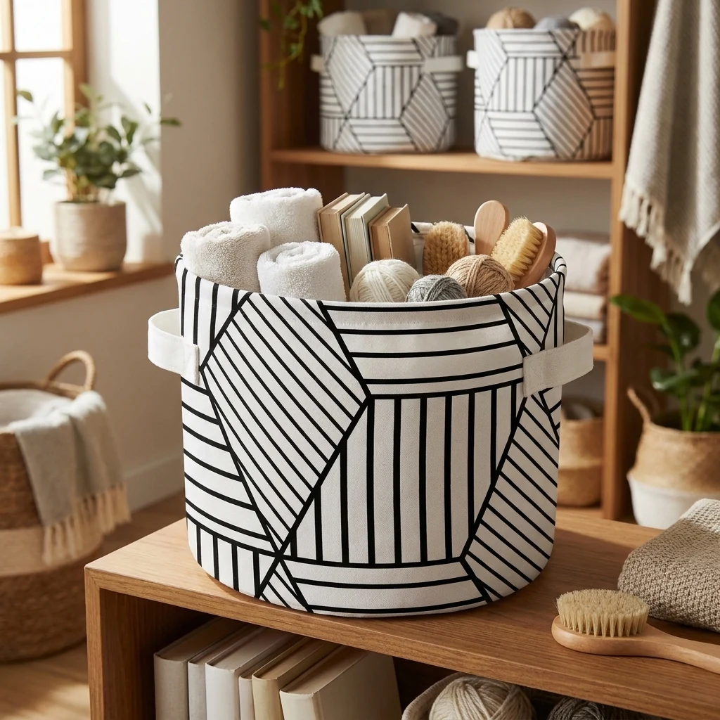 Кошик для зберігання Idea Home Geometry 16*16 см