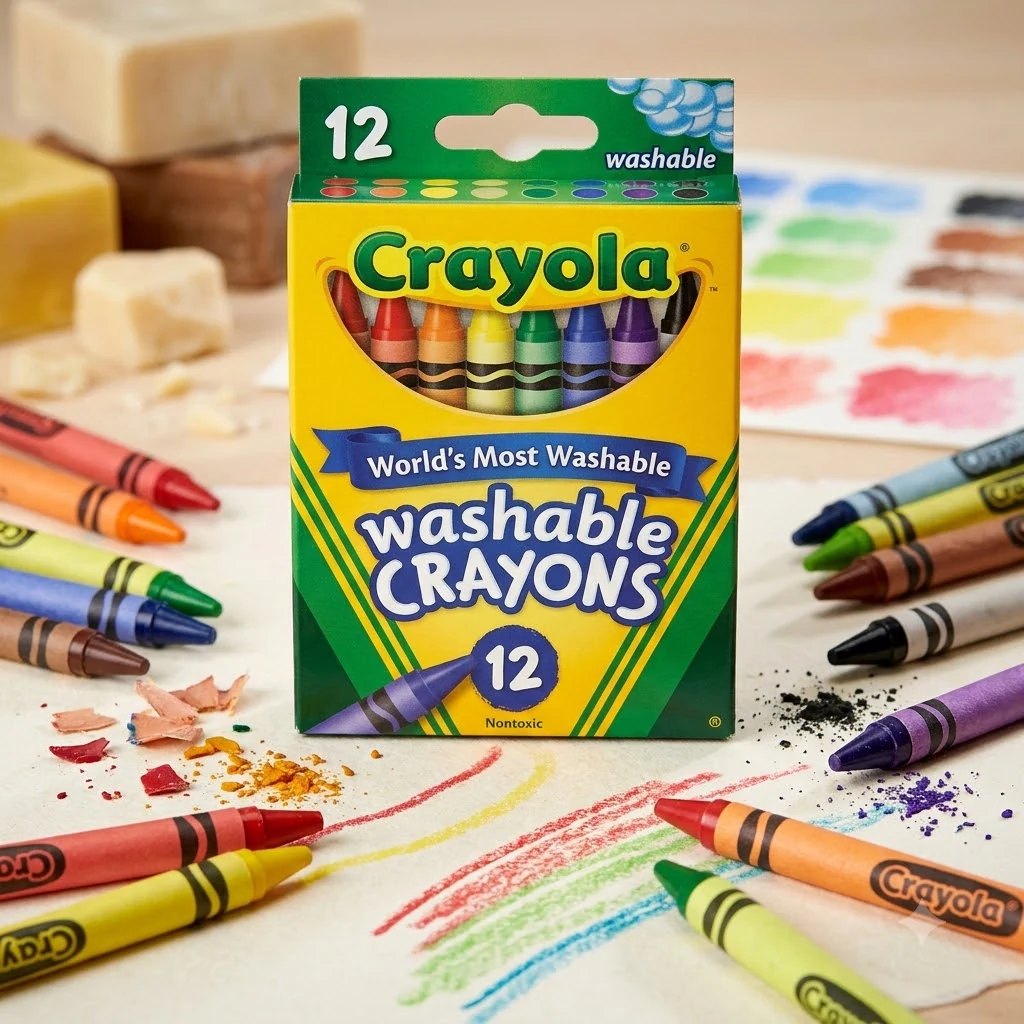Крейда воскова 12 кольори "Crayola" (змивається)