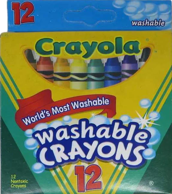 Крейда воскова 12 кольори "Crayola" (змивається)