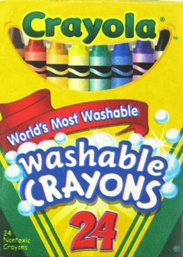Крейда воскова 24 кольори "Crayola" (змивається)