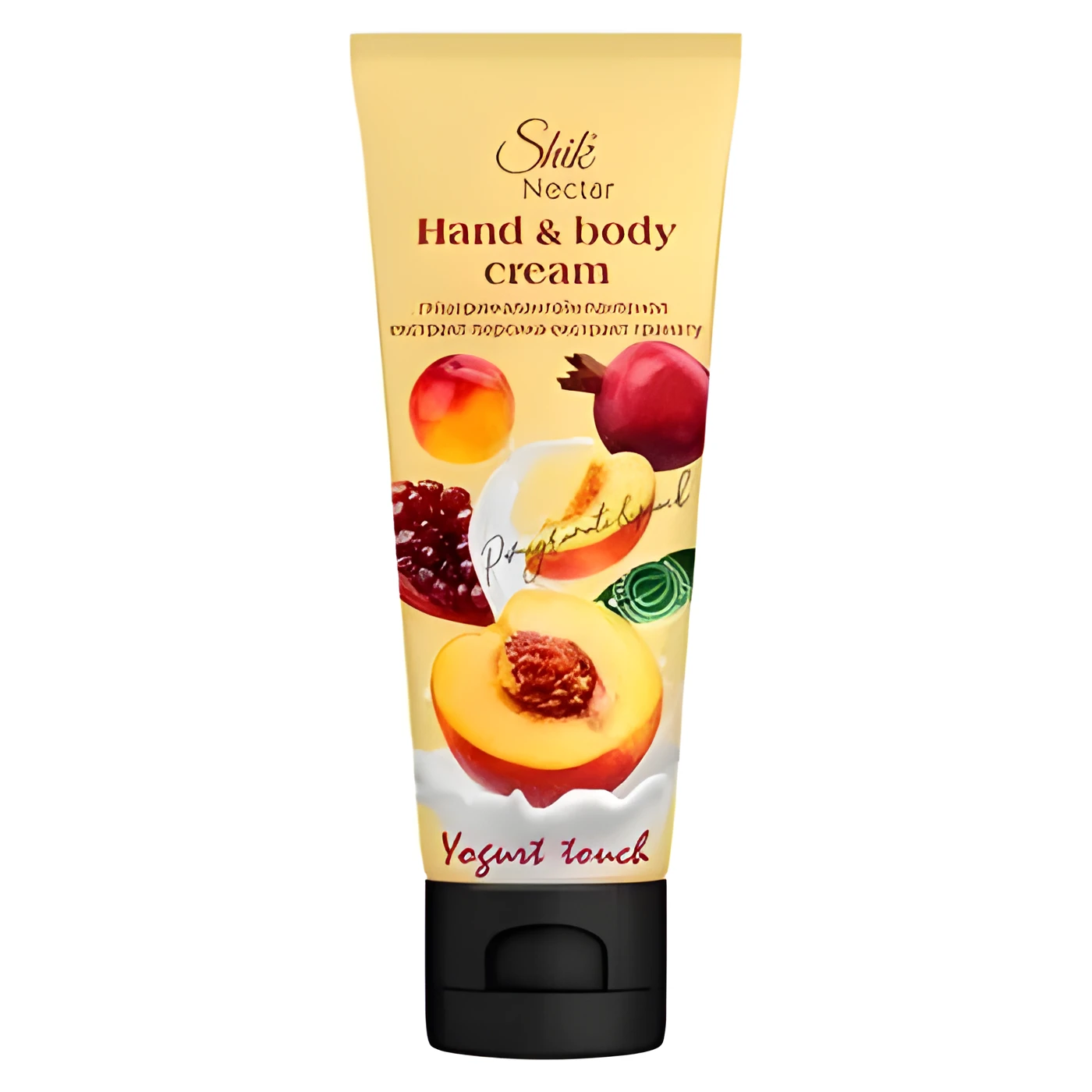 Крем для рук і тіла Shik Nectar Yogurt touch Екстракти персика та гранату 75мл в тубі