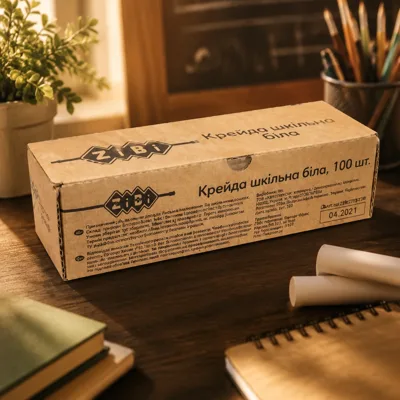 Крейда біла 100шт. ZB.6712-12