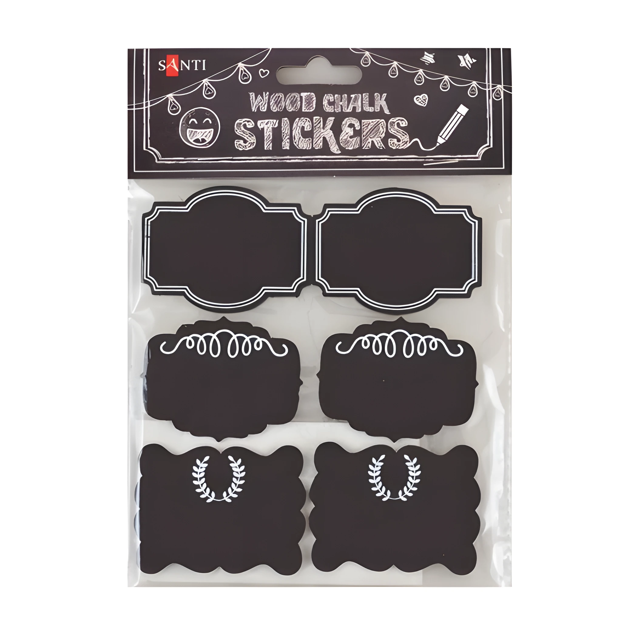 Крейдяні стікери 6шт — Хобі та декор