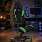 Крісло Hexter ML R1D tilt PL70 Eco/01 BLACK/GREEN FR — фото 1