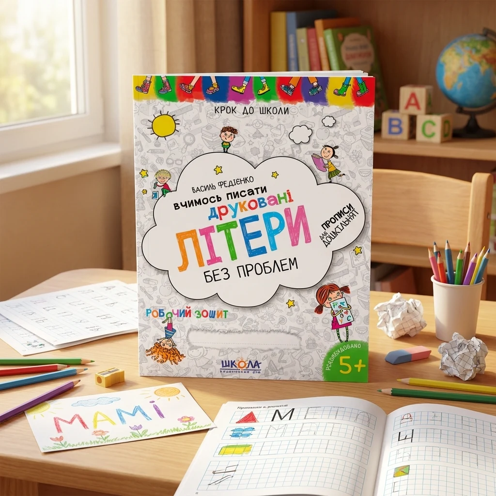 Крок до школи. Вчимось писати друковані літери без проблем — В. Федієнко
