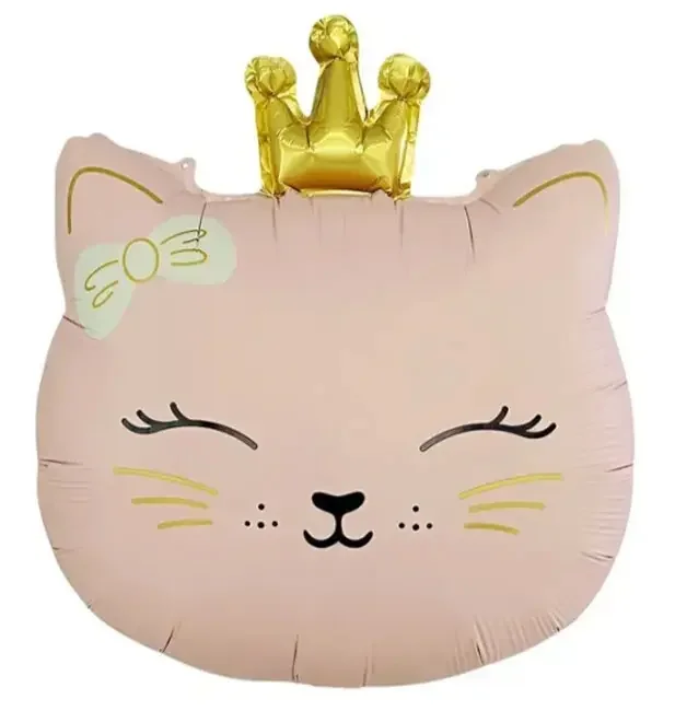 Кулька фольга "Кішка з короною" 50*46 см Китай