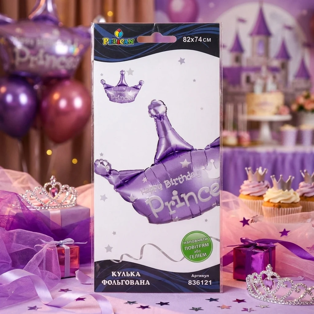 Кулька фольга "Корона" 82 см