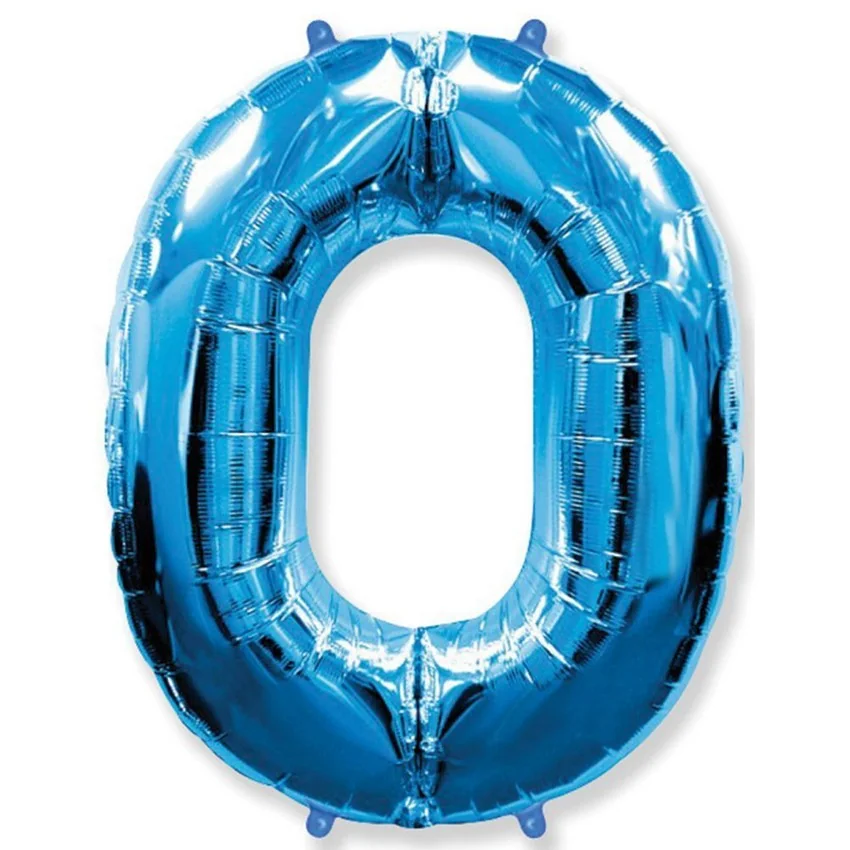 Кулька фольга "Цифра 0" 40"/102 см золота Іспанія