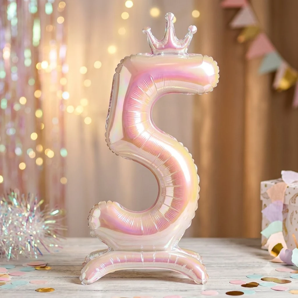 Кулька фольга "Цифра "5" 100 см