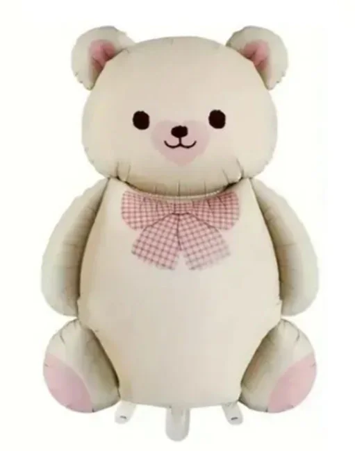 Кулька фольга "Ведмедик кремовий" 87*65 см