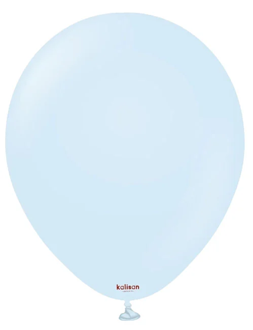 Кулька латексна 12" (30 см) макарун блакитний №3007 "Macaron Baby Blue", Kalisan, Туреччина