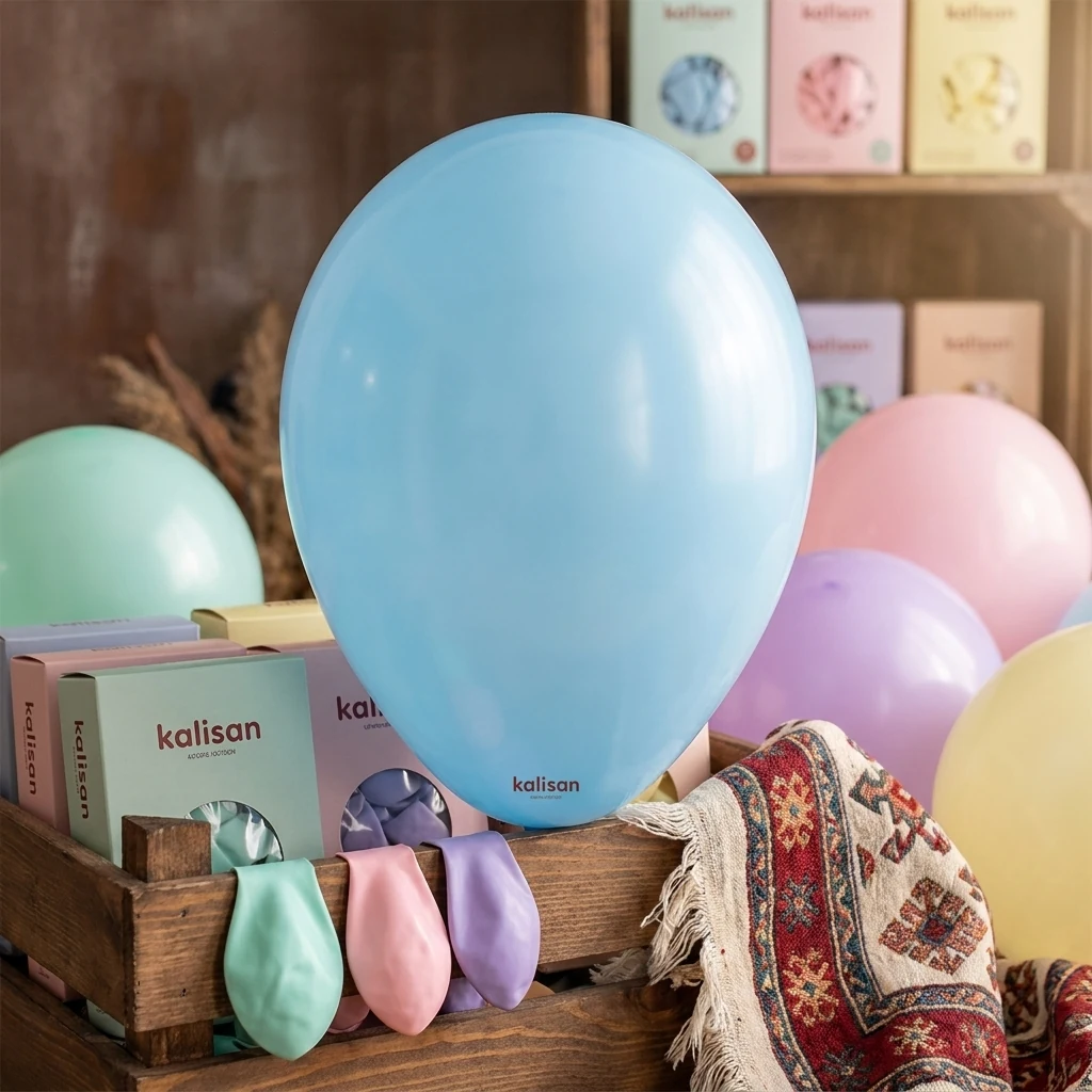 Кулька латексна 12" (30 см) пастель блакитний №2328 "Standard Baby Blue" Kalisan, Туреччина