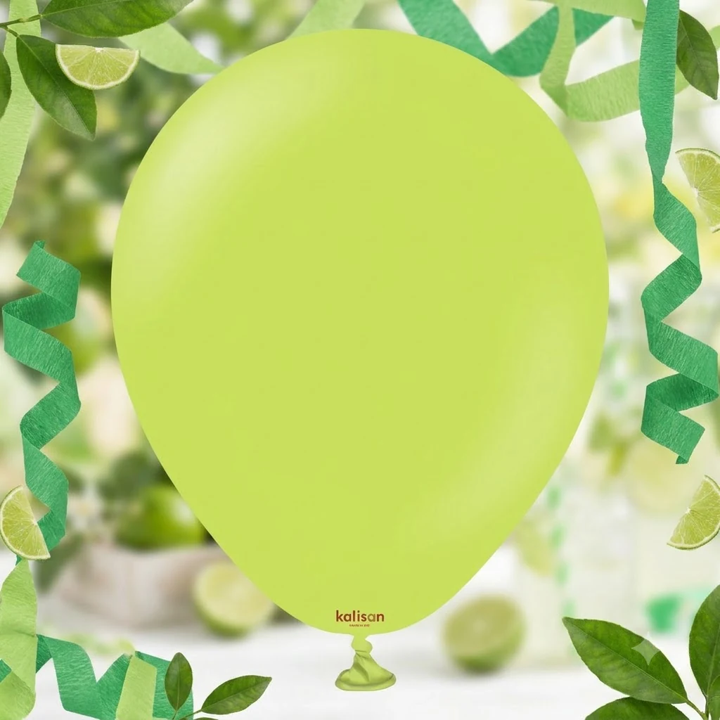 Кулька латексна 12" (30 см) пастель лайм №2324 "Lime Green" Kalisan, Туреччина