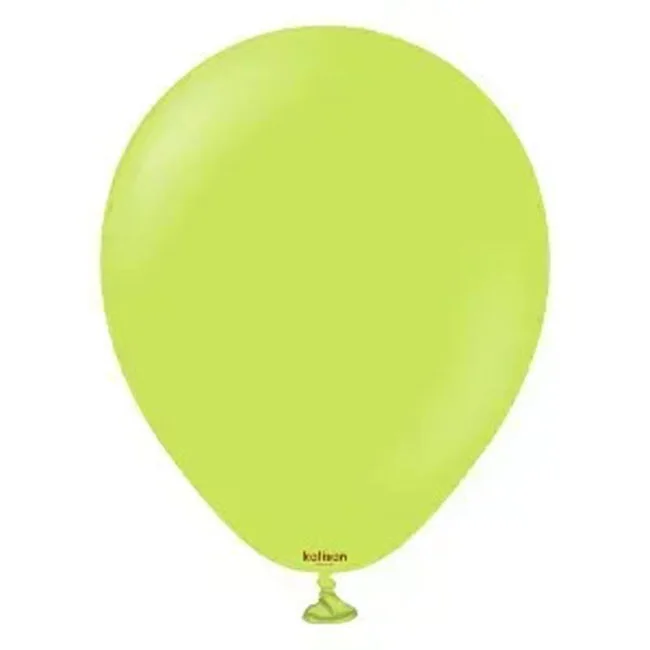 Кулька латексна 12" (30 см) пастель лайм №2324 "Lime Green" Kalisan, Туреччина