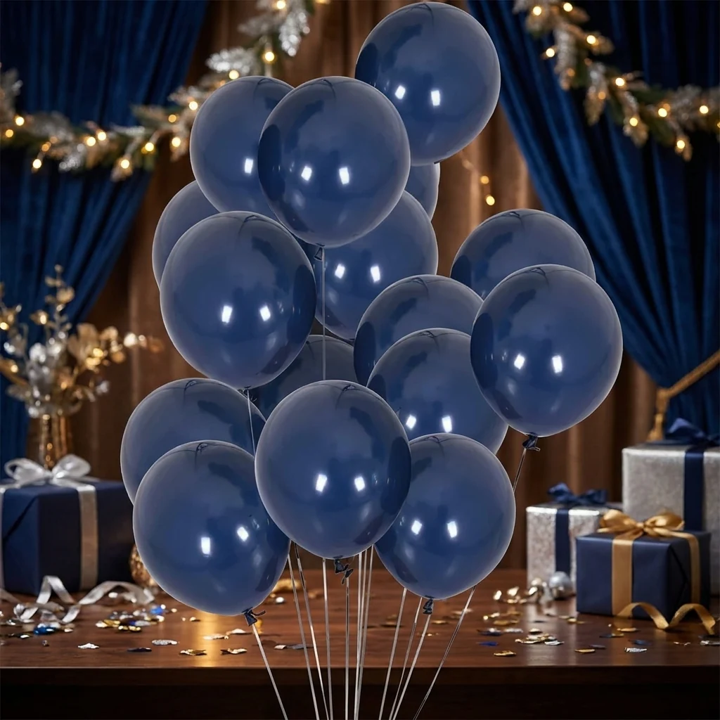 Кулька латексна 12" (30 см) пастель темно синій №2342 "Navy" Kalisan, Туреччина