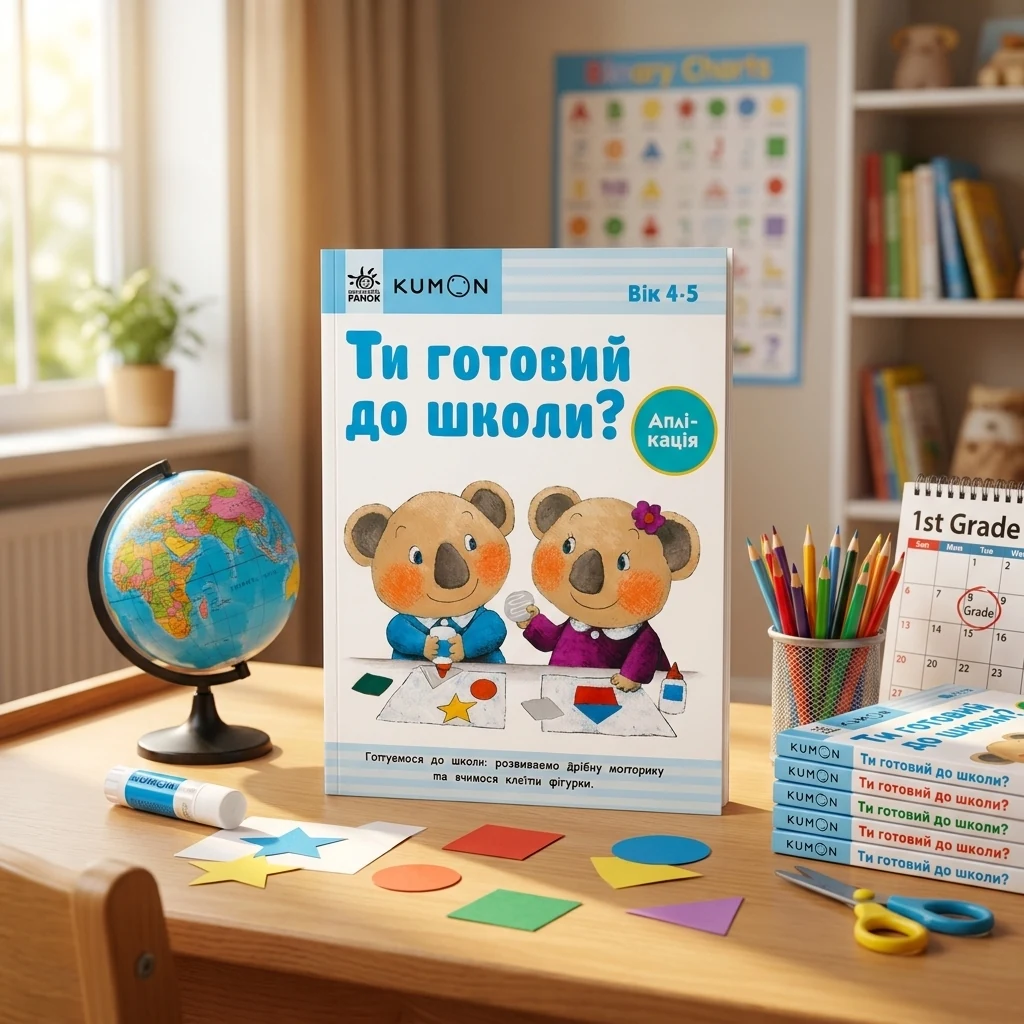Кумон : Ти готовий до школи? Аплікація. Від 4 років (у)