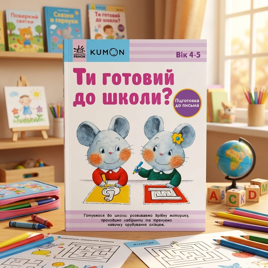 Кумон : Ти готовий до школи? Підготовка до письма. Від 4 років (у)