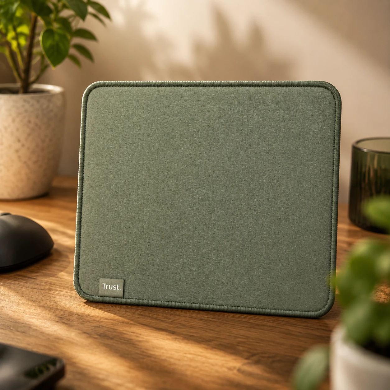 Килимок для мишки Trust Boye ECO M (250x210x3мм), Зелений — Миші, клавіатури, навушники