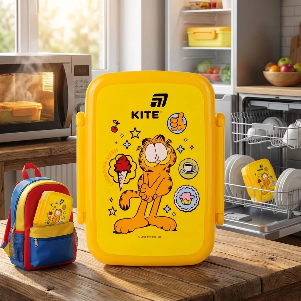Ланчбокс 420 мл "Garfield" з роздільником
